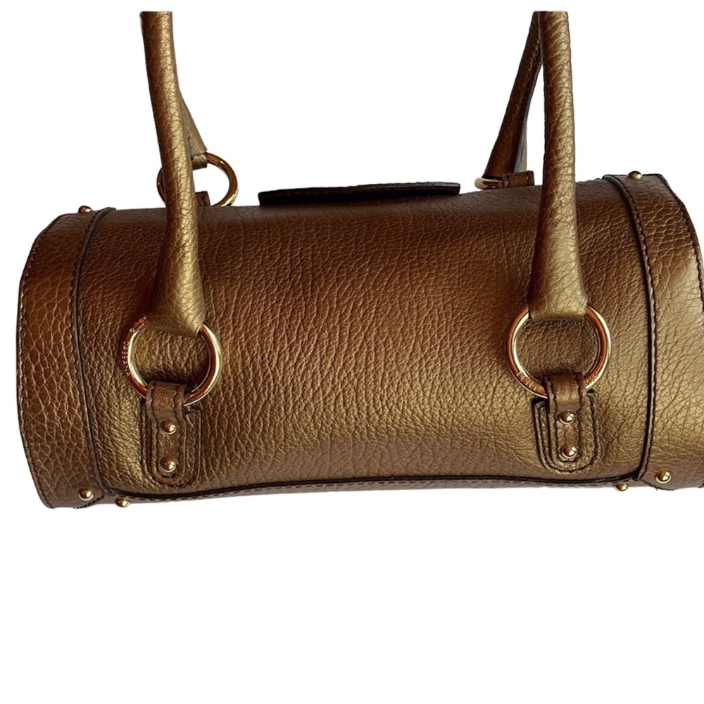 DOLCE & GABBANA vintage golden bronze shoulder handbag, never used - Picture 4 of 14